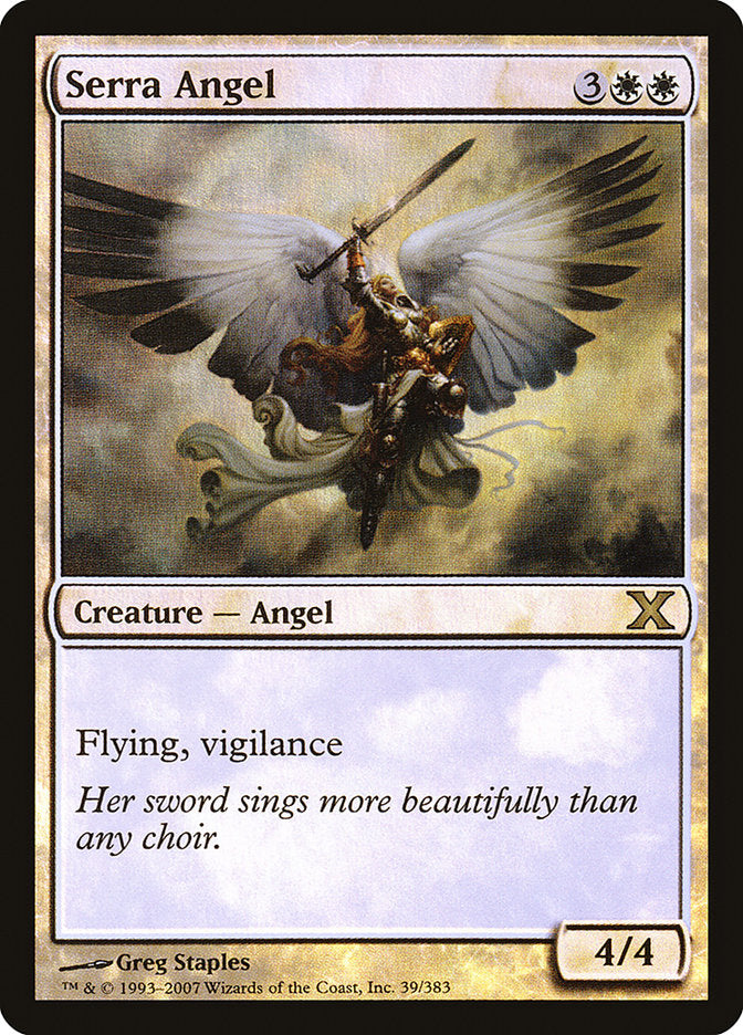 Serra Angel (Premium Foil) [Tenth Edition] | Fandemonia Ltd