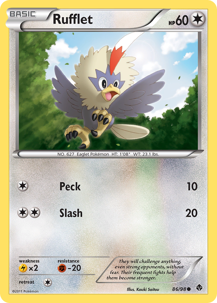 Rufflet (86/98) [Black & White: Emerging Powers] | Fandemonia Ltd