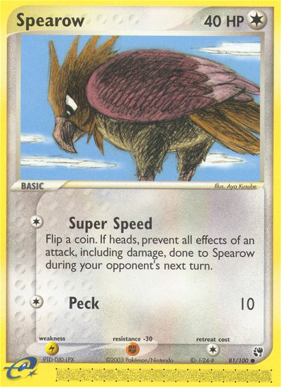 Spearow (81/100) [EX: Sandstorm] | Fandemonia Ltd