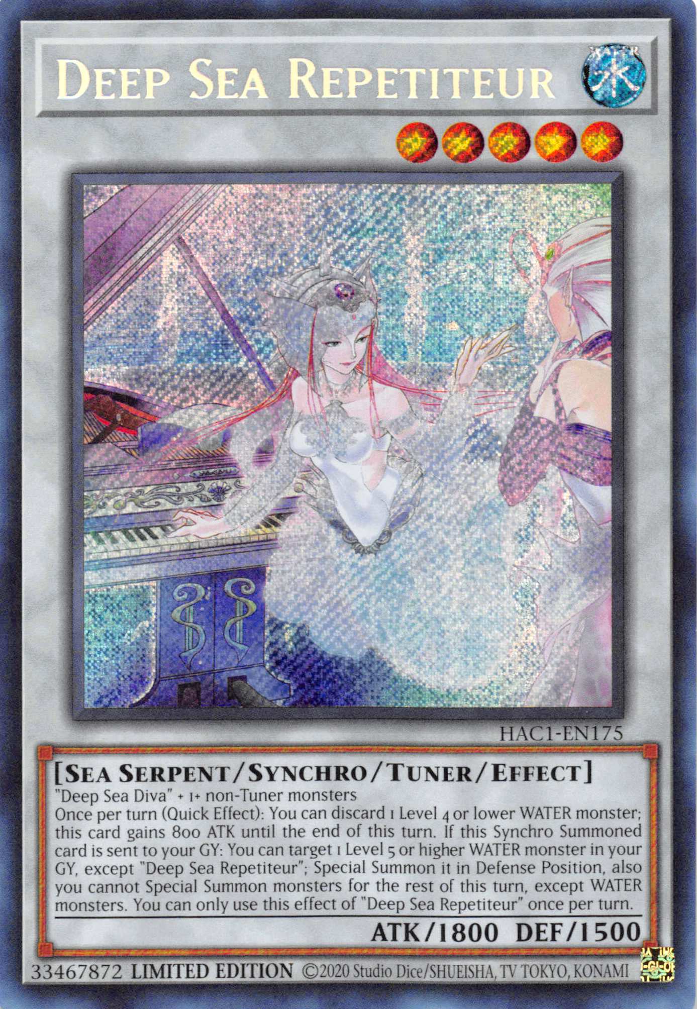 Deep Sea Repetiteur [HAC1-EN175] Secret Rare | Fandemonia Ltd