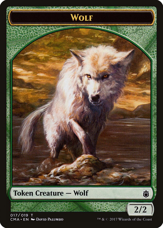 Wolf (017/019) [Commander Anthology Tokens] | Fandemonia Ltd