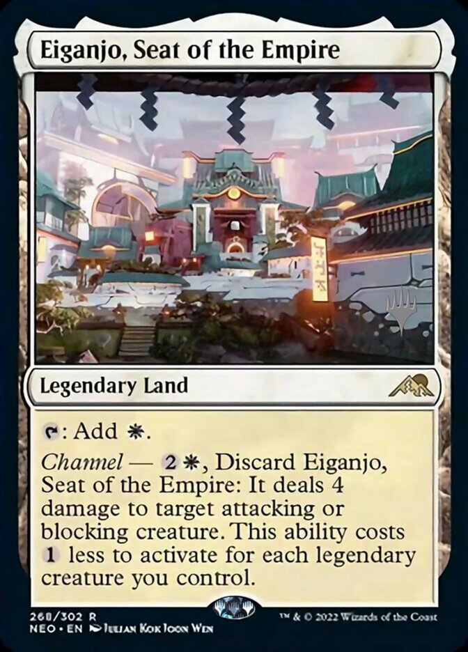 Eiganjo, Seat of the Empire (Promo Pack) [Kamigawa: Neon Dynasty Promos] | Fandemonia Ltd