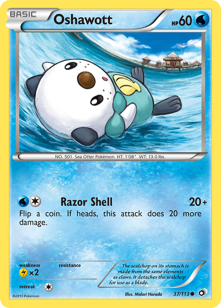 Oshawott (37/113) [Black & White: Legendary Treasures] | Fandemonia Ltd