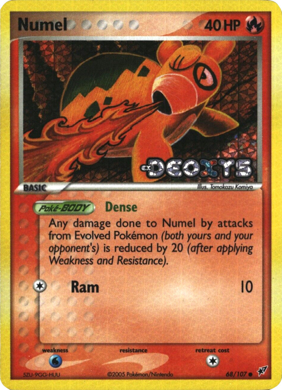 Numel (68/107) (Stamped) [EX: Deoxys] | Fandemonia Ltd