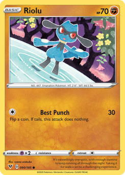 Riolu (090/185) [Sword & Shield: Vivid Voltage] | Fandemonia Ltd