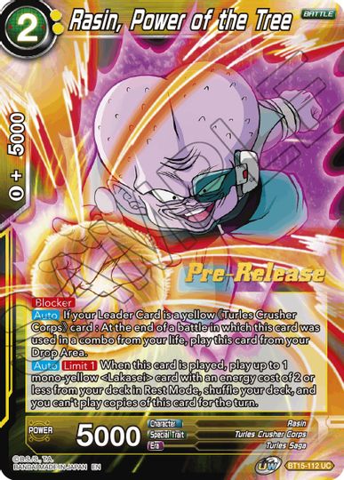 Rasin, Power of the Tree (BT15-112) [Saiyan Showdown Prerelease Promos] | Fandemonia Ltd