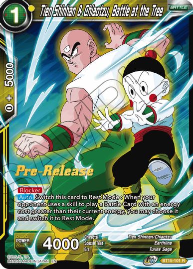 Tien Shinhan & Chiaotzu, Battle at the Tree (BT15-101) [Saiyan Showdown Prerelease Promos] | Fandemonia Ltd