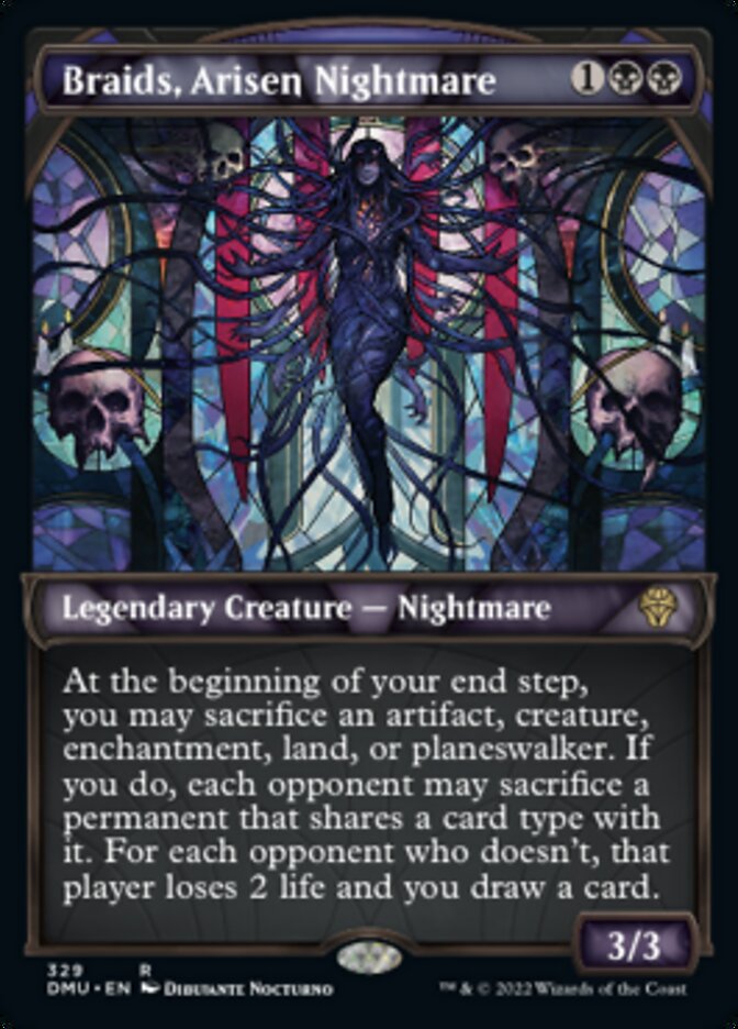 Braids, Arisen Nightmare (Showcase Textured) [Dominaria United] | Fandemonia Ltd