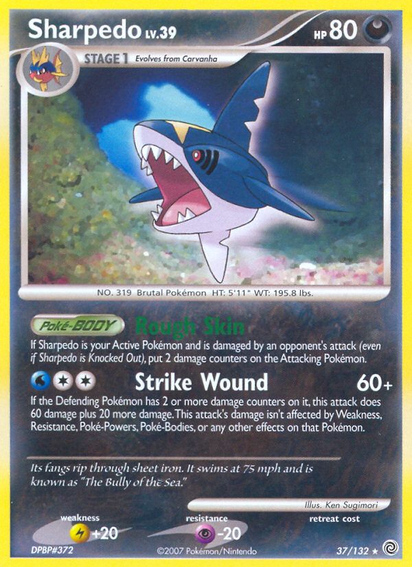 Sharpedo (37/132) [Diamond & Pearl: Secret Wonders] | Fandemonia Ltd