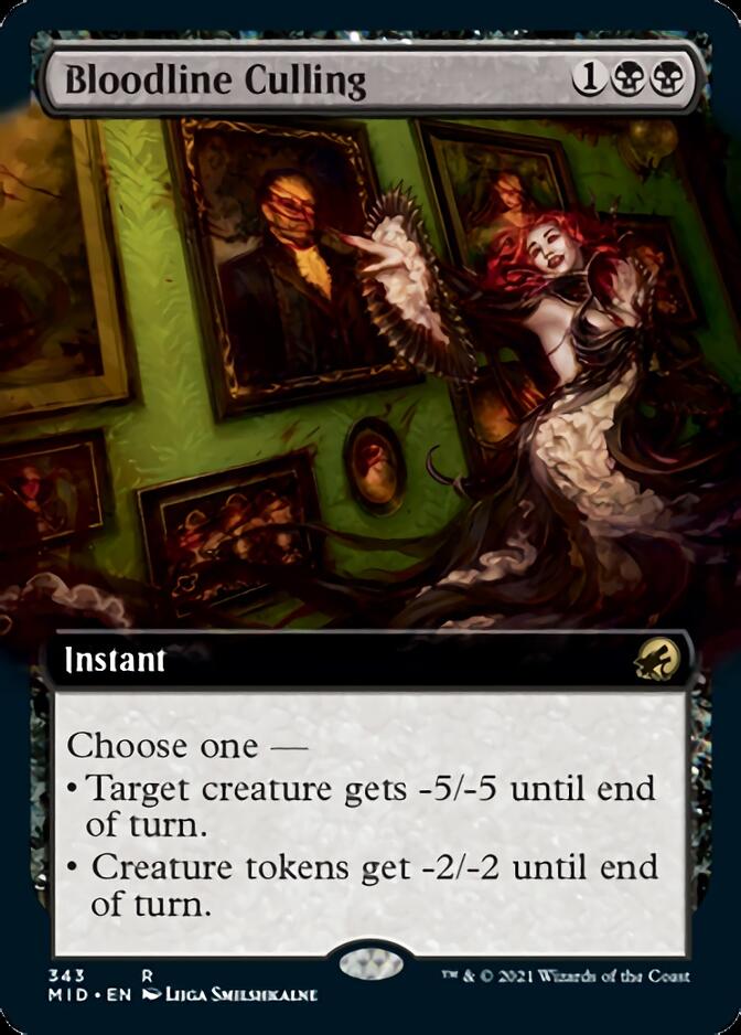 Bloodline Culling (Extended) [Innistrad: Midnight Hunt] | Fandemonia Ltd