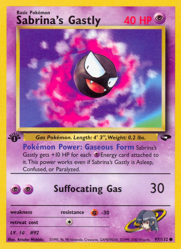 Sabrina's Gastly (97/132) [Gym Challenge 1st Edition] | Fandemonia Ltd