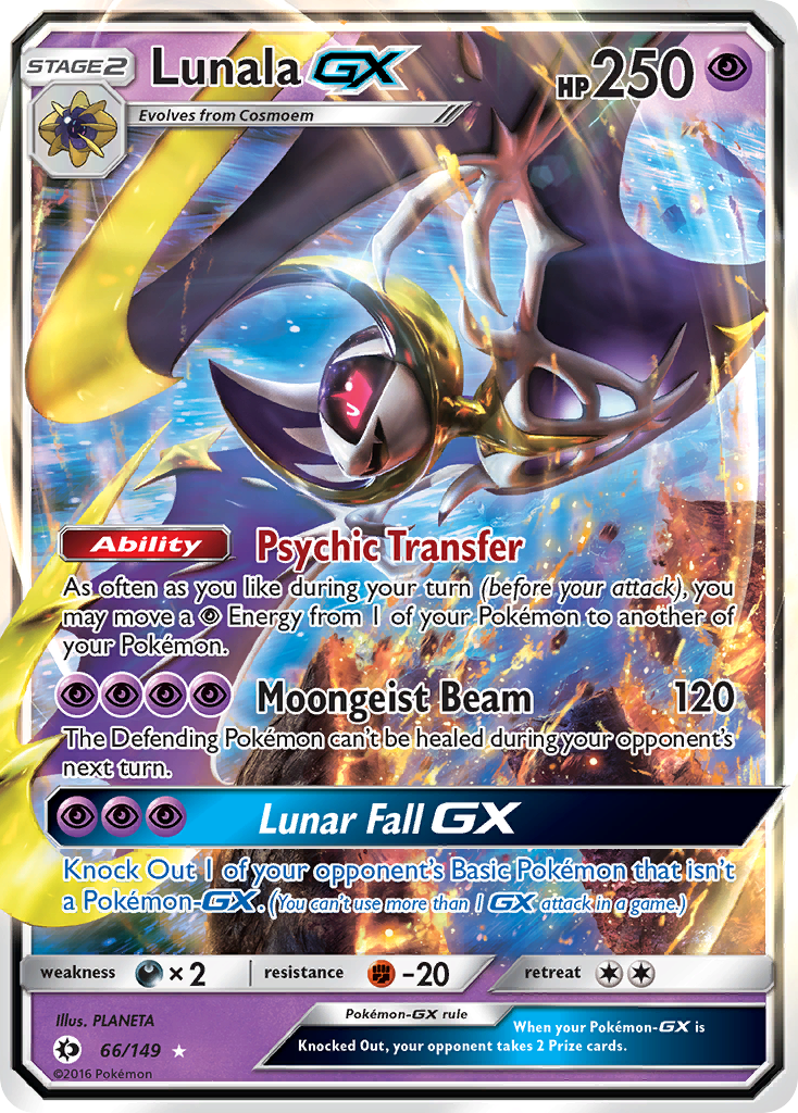 Lunala GX (66/149) [Sun & Moon: Base Set] | Fandemonia Ltd