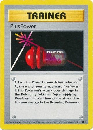 PlusPower (84/102) [Base Set Shadowless Unlimited] | Fandemonia Ltd