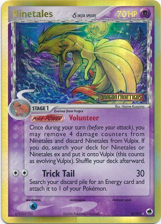 Ninetales (8/101) (Delta Species) (Stamped) [EX: Dragon Frontiers] | Fandemonia Ltd