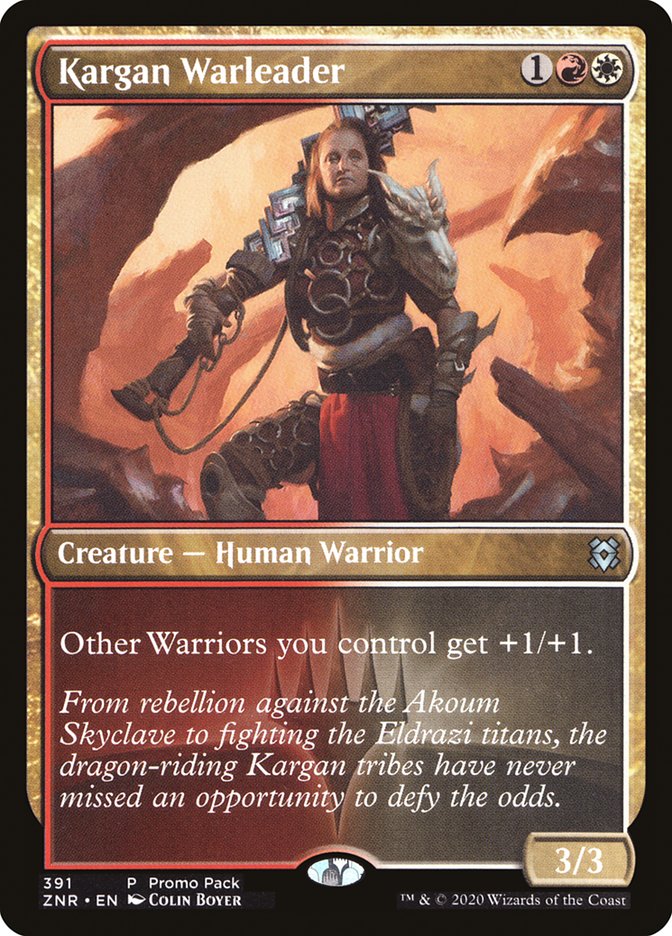 Kargan Warleader (Promo Pack) [Zendikar Rising Promos] | Fandemonia Ltd