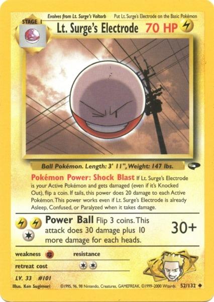 Lt. Surge's Electrode (52/132) [Gym Challenge Unlimited] | Fandemonia Ltd