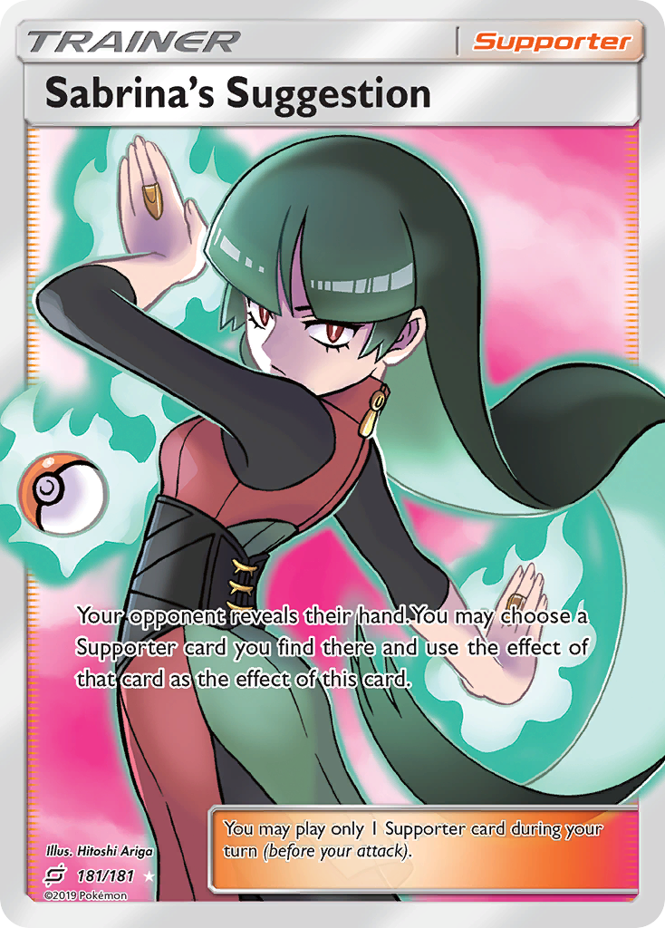 Sabrina's Suggestion (181/181) [Sun & Moon: Team Up] | Fandemonia Ltd