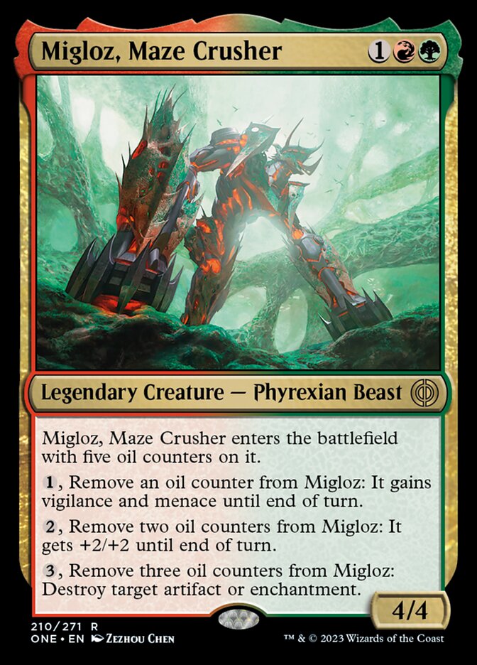 Migloz, Maze Crusher [Phyrexia: All Will Be One] | Fandemonia Ltd