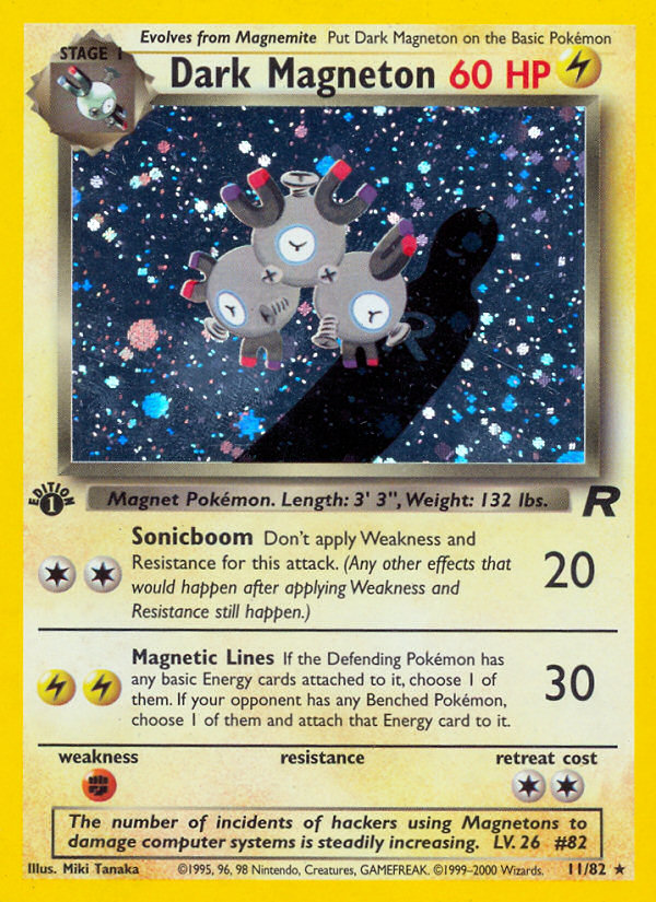 Dark Magneton (11/82) [Team Rocket 1st Edition] | Fandemonia Ltd