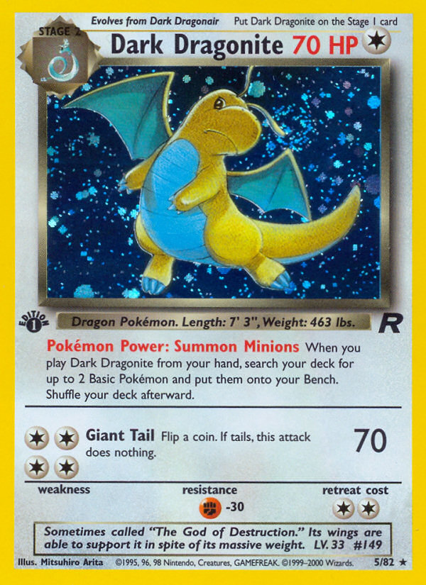 Dark Dragonite (5/82) [Team Rocket 1st Edition] | Fandemonia Ltd