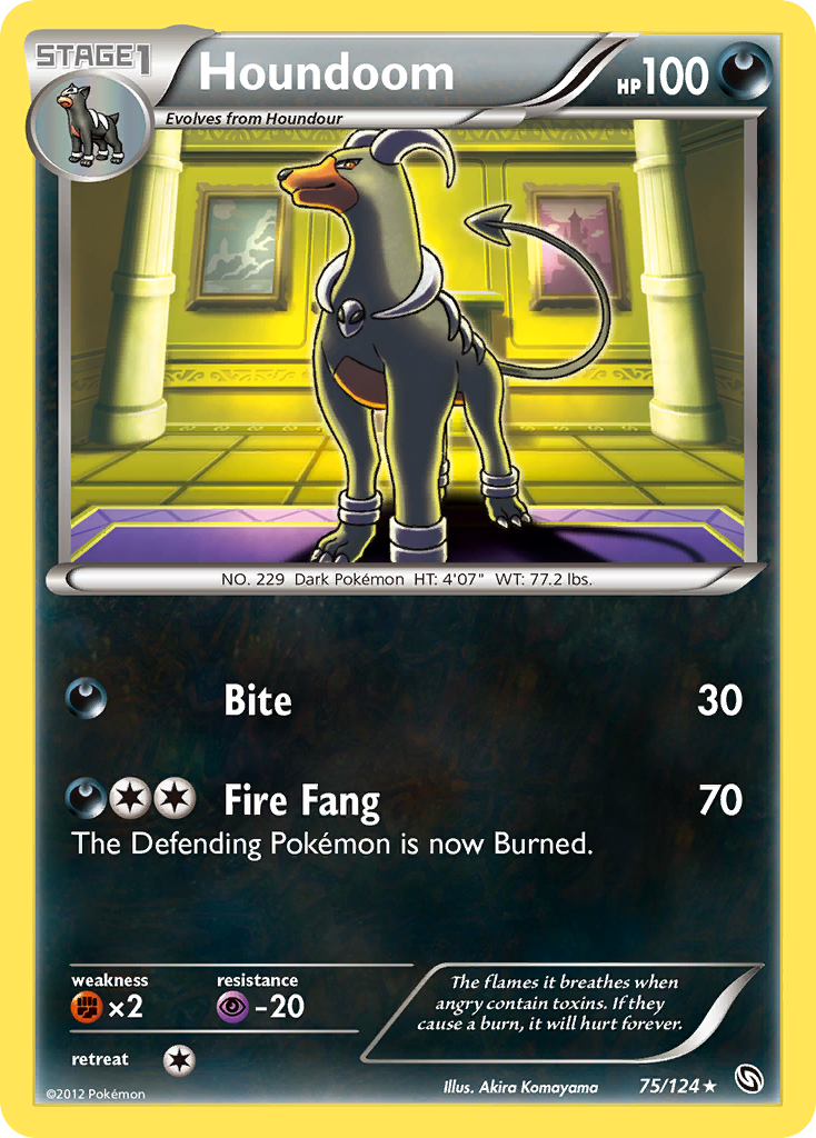 Houndoom (75/124) [Black & White: Dragons Exalted] | Fandemonia Ltd