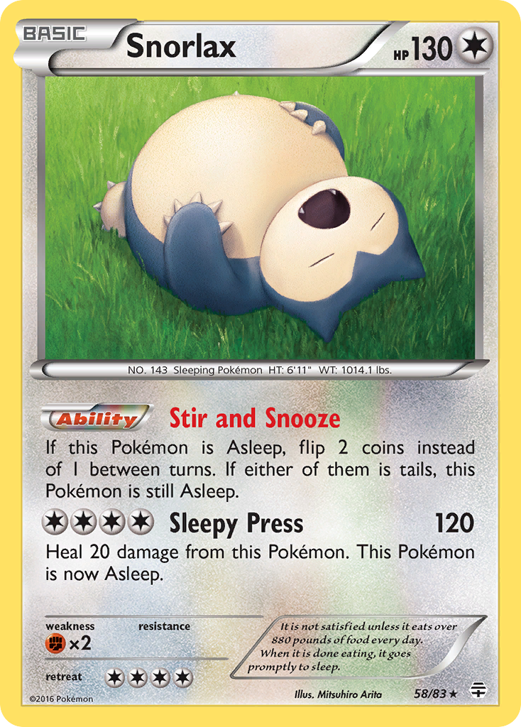 Snorlax (58/83) [XY: Generations] | Fandemonia Ltd