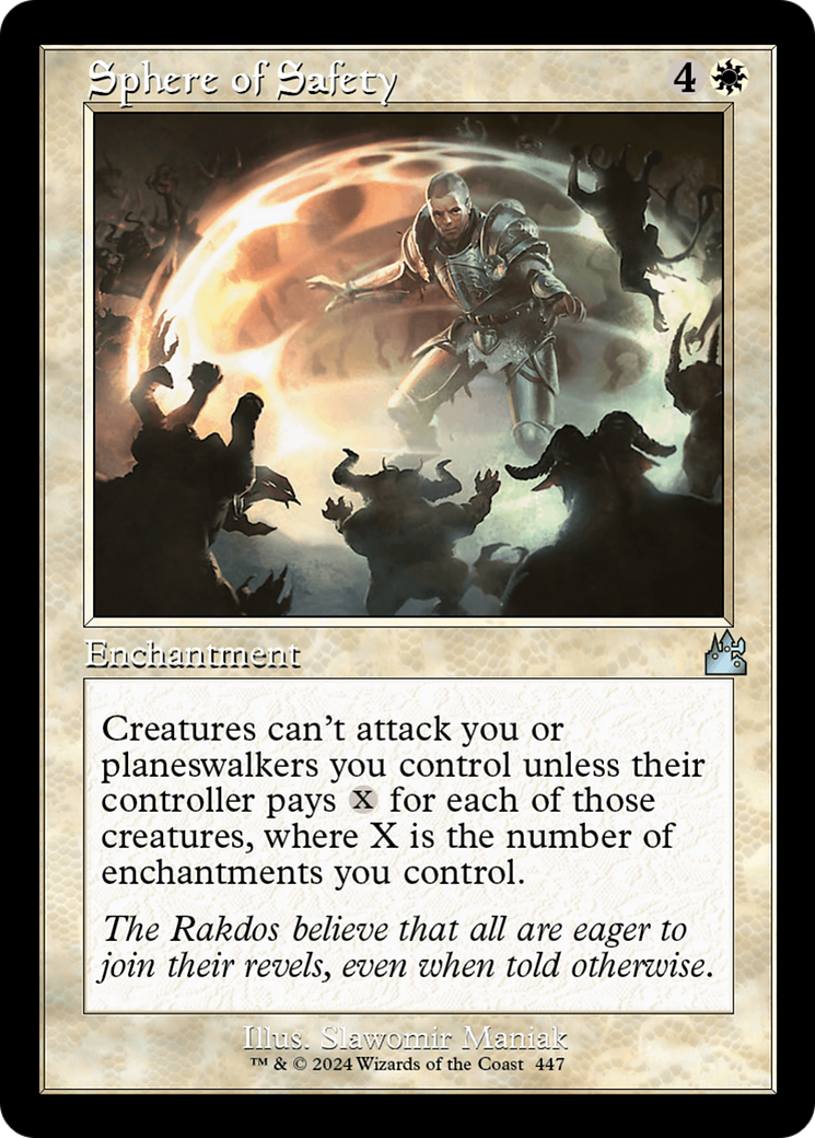 Sphere of Safety (Retro Frame) [Ravnica Remastered] | Fandemonia Ltd