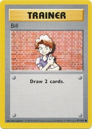 Bill (91/102) [Base Set Shadowless Unlimited] | Fandemonia Ltd