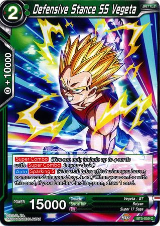 Defensive Stance SS Vegeta (BT5-059) [Miraculous Revival] | Fandemonia Ltd