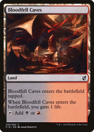 Bloodfell Caves [Commander 2019] | Fandemonia Ltd