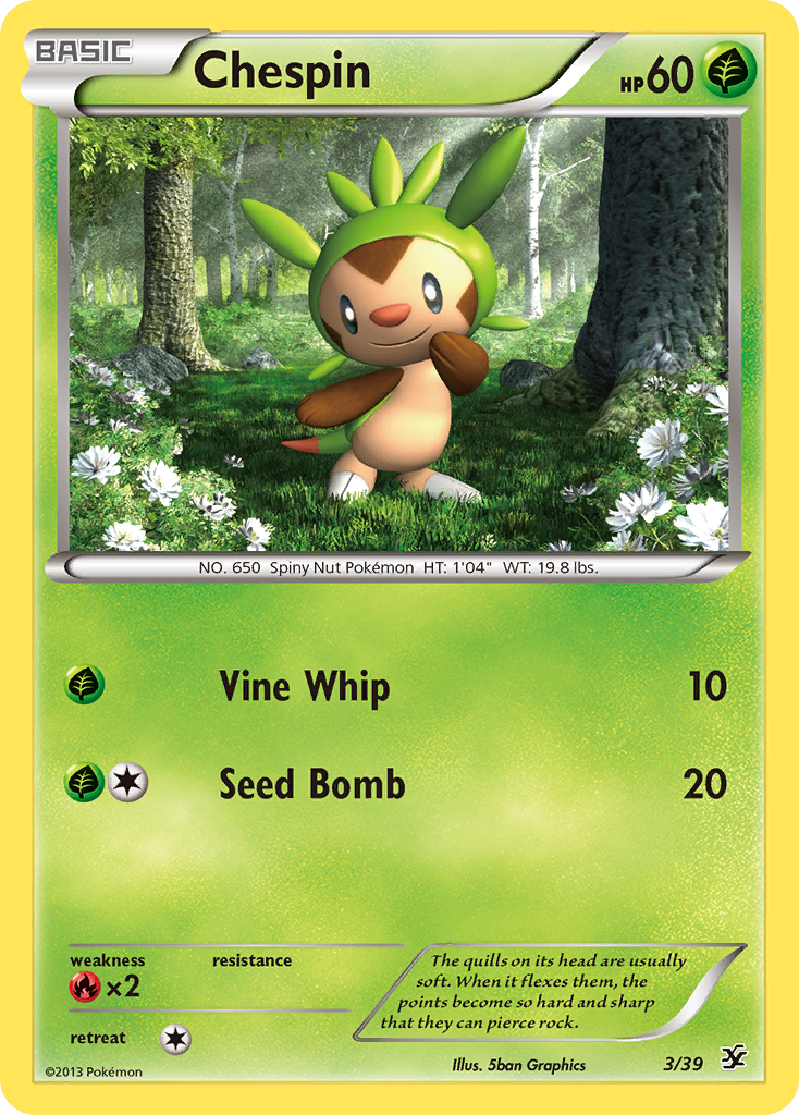 Chespin (3/39) [XY: Kalos Starter Set] | Fandemonia Ltd