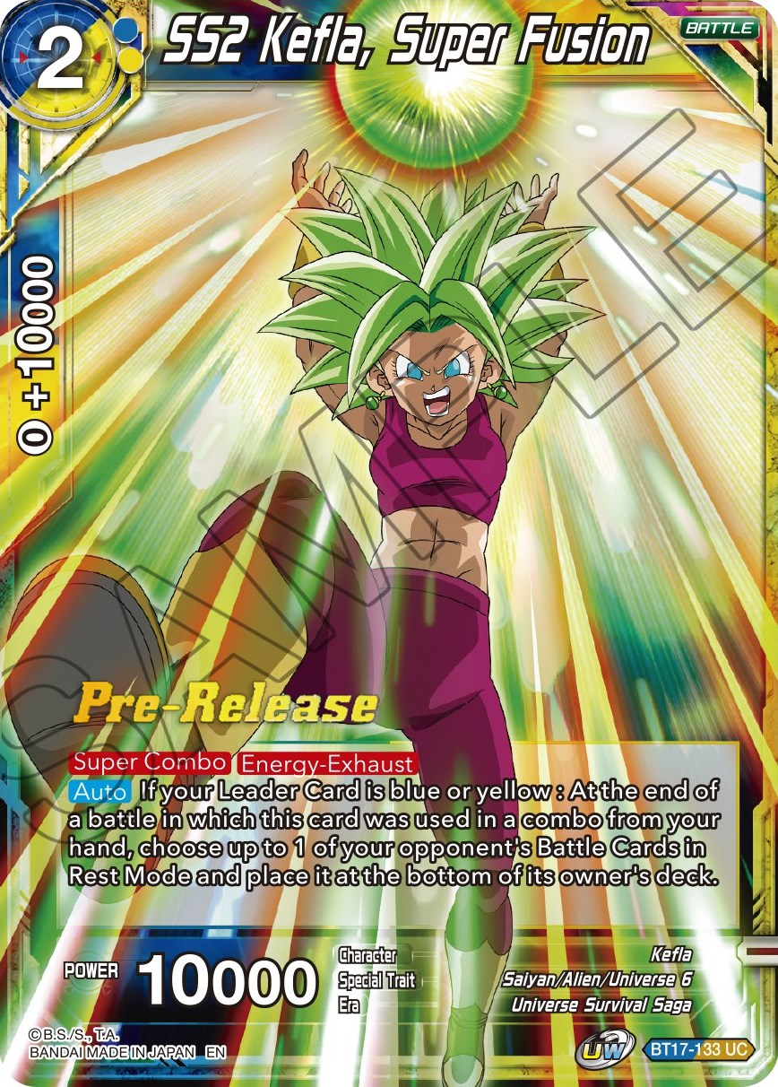 SS2 Kefla, Super Fusion (BT17-133) [Ultimate Squad Prerelease Promos] | Fandemonia Ltd