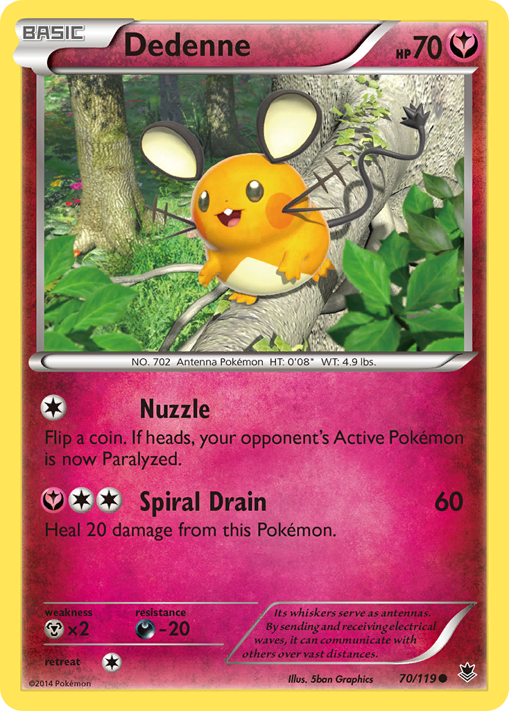 Dedenne (70/119) [XY: Phantom Forces] | Fandemonia Ltd