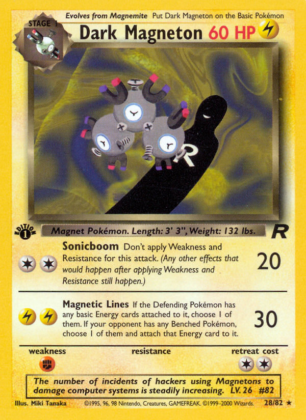 Dark Magneton (28/82) [Team Rocket 1st Edition] | Fandemonia Ltd