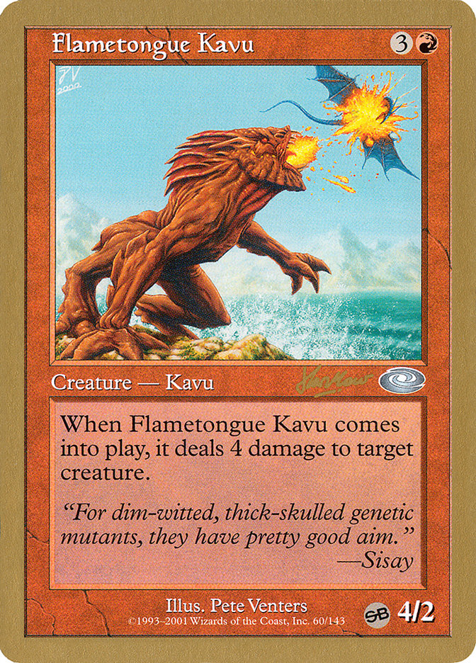 Flametongue Kavu (Sim Han How) (SB) [World Championship Decks 2002] | Fandemonia Ltd