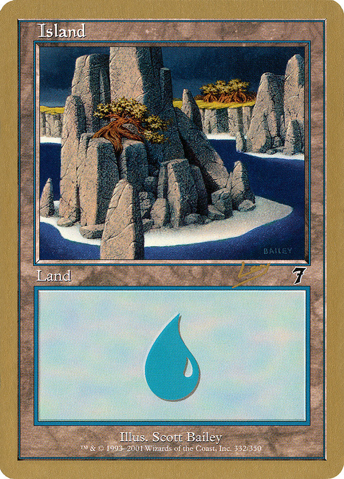 Island (rl332) (Raphael Levy) [World Championship Decks 2002] | Fandemonia Ltd