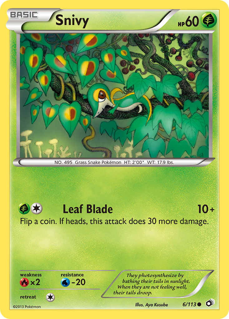 Snivy (6/113) [Black & White: Legendary Treasures] | Fandemonia Ltd