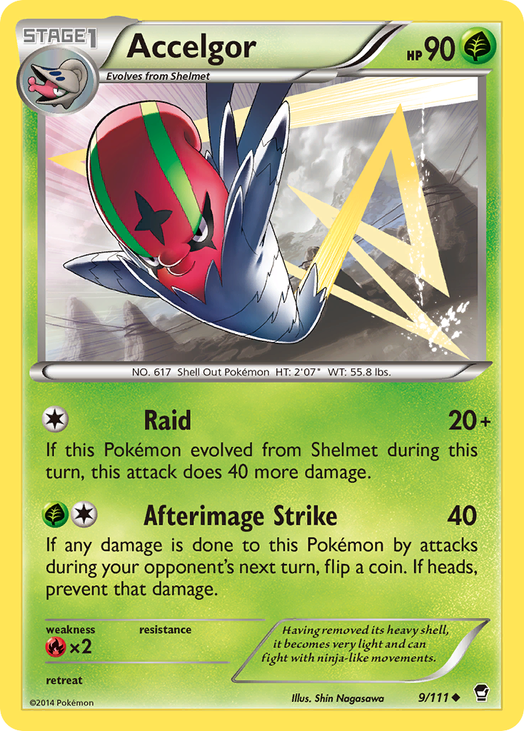 Accelgor (9/111) [XY: Furious Fists] | Fandemonia Ltd