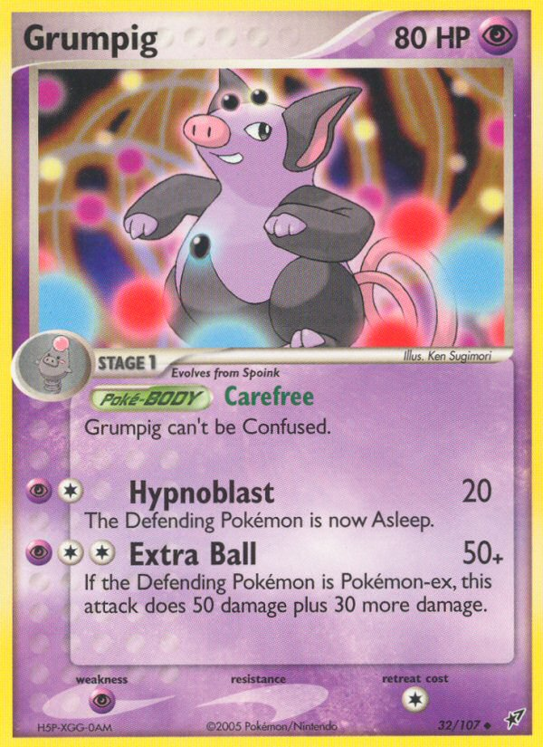 Grumpig (32/107) [EX: Deoxys] | Fandemonia Ltd