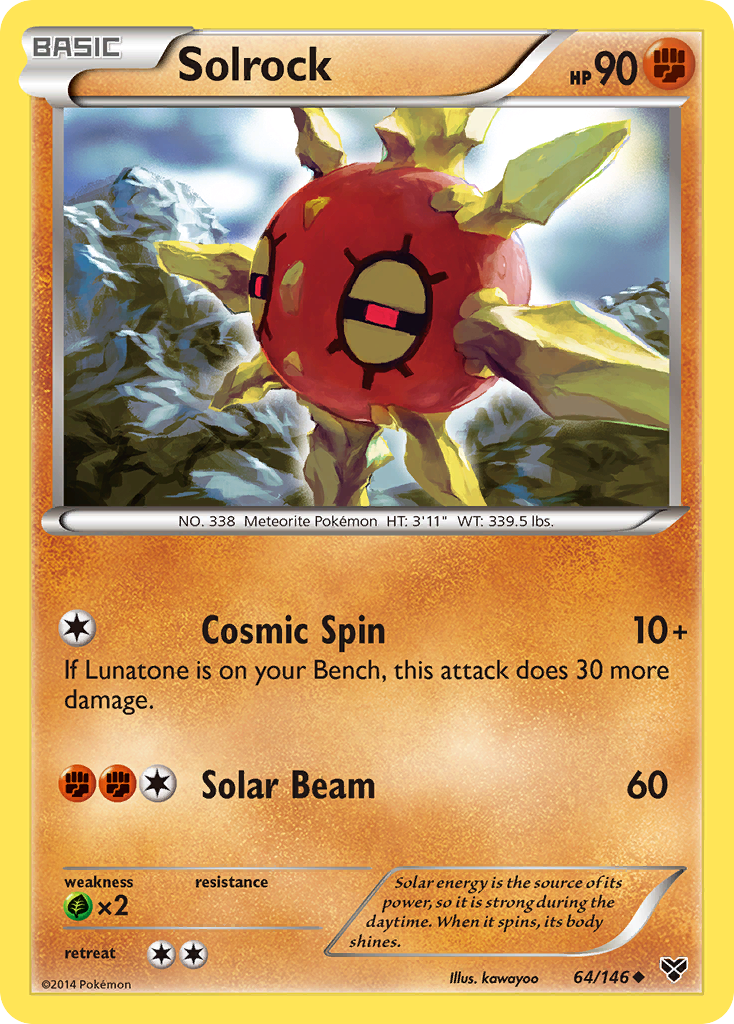 Solrock (64/146) [XY: Base Set] | Fandemonia Ltd