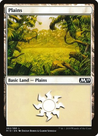 Plains (262) [Core Set 2019] | Fandemonia Ltd