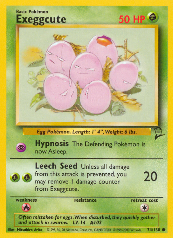 Exeggcute (74/130) [Base Set 2] | Fandemonia Ltd