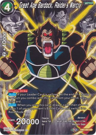 Great Ape Bardock, Raider's Warcry (Alternate Art) [DB1-061] | Fandemonia Ltd