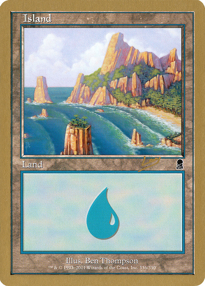 Island (rl336a) (Raphael Levy) [World Championship Decks 2002] | Fandemonia Ltd