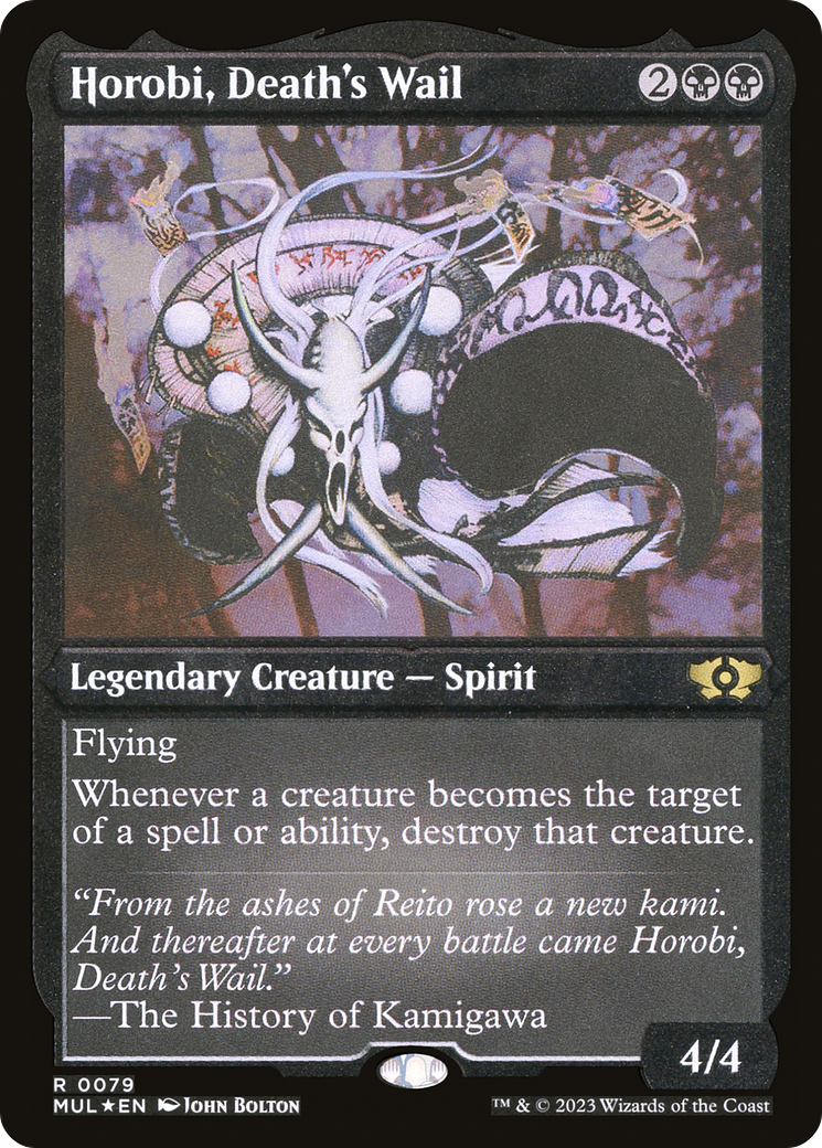 Horobi, Death's Wail (Foil Etched) [Multiverse Legends] | Fandemonia Ltd