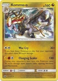 Kommo-o (77/111) (Cracked Ice Holo) (Theme Deck Exclusive) [Sun & Moon: Crimson Invasion] | Fandemonia Ltd