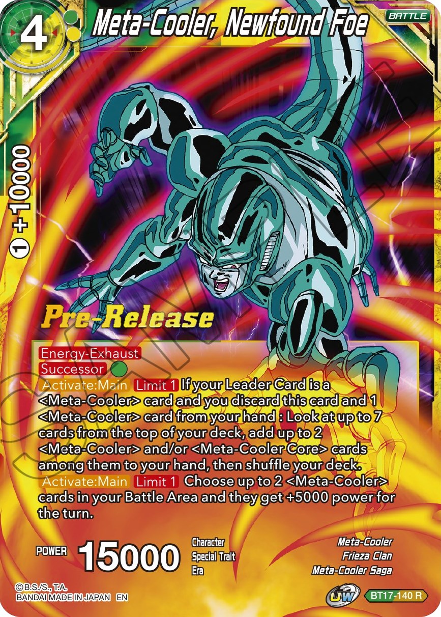 Meta-Cooler, Newfound Foe (BT17-140) [Ultimate Squad Prerelease Promos] | Fandemonia Ltd