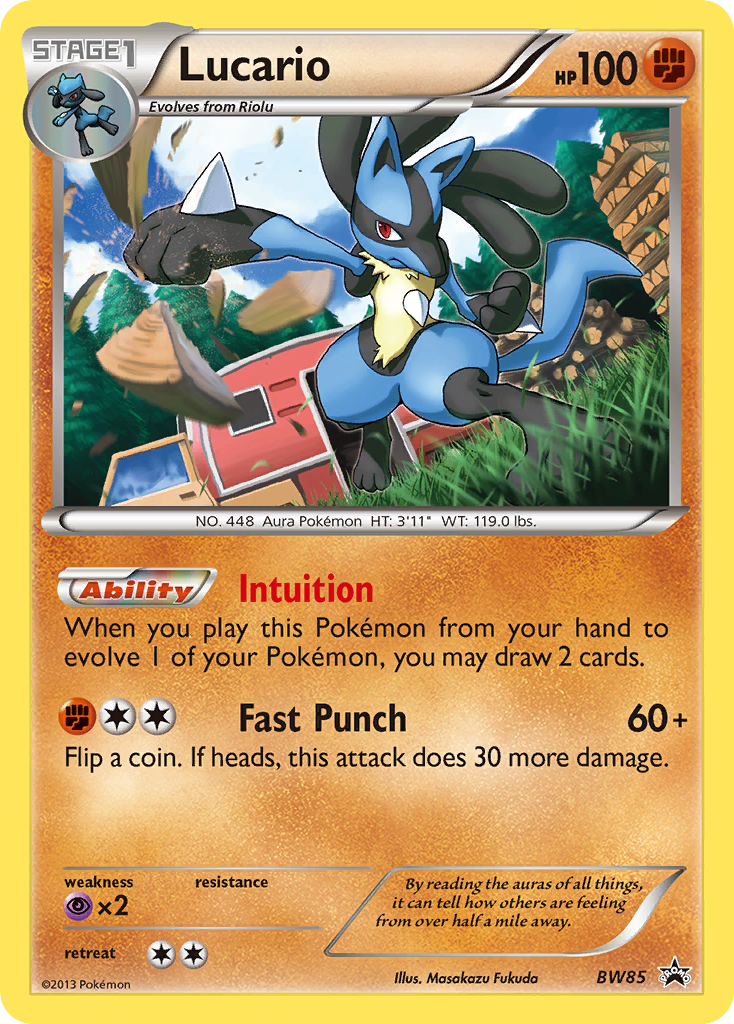 Lucario (BW85) [Black & White: Black Star Promos] | Fandemonia Ltd