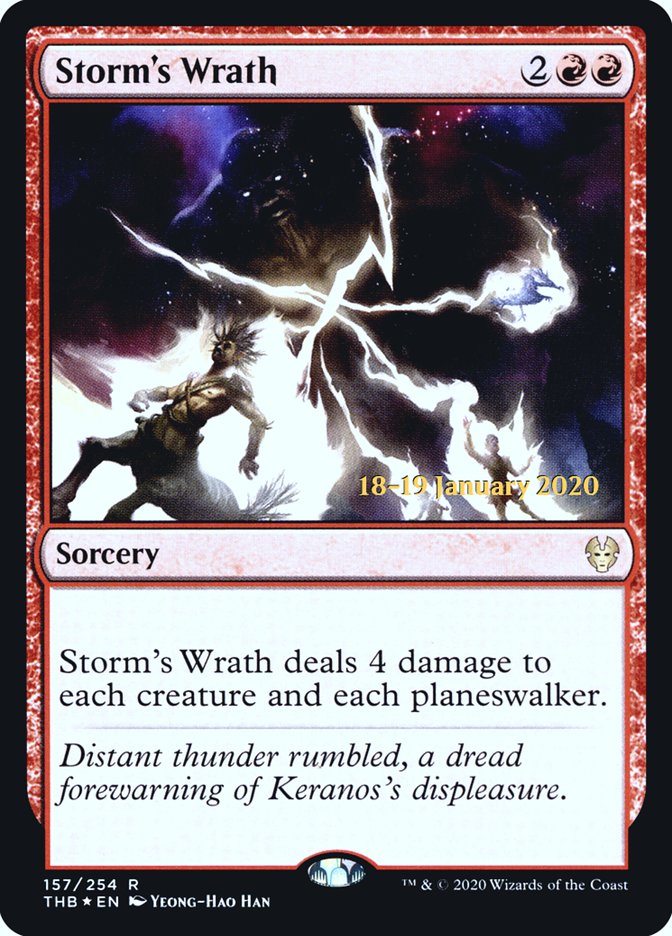 Storm's Wrath [Theros Beyond Death Prerelease Promos] | Fandemonia Ltd