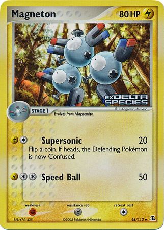 Magneton (48/113) (Stamped) [EX: Delta Species] | Fandemonia Ltd